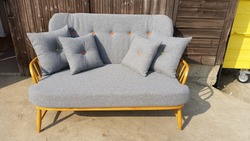 Grey two seater lounger